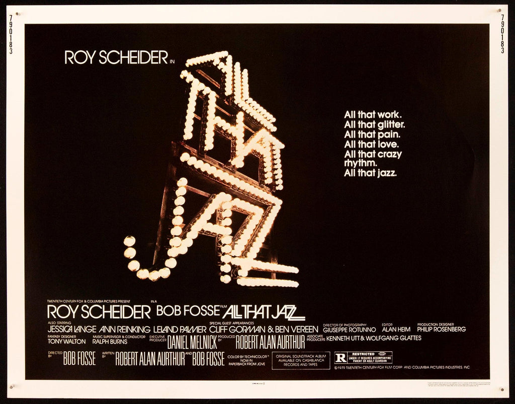 All That Jazz Half Sheet (22x28) Original Vintage Movie Poster