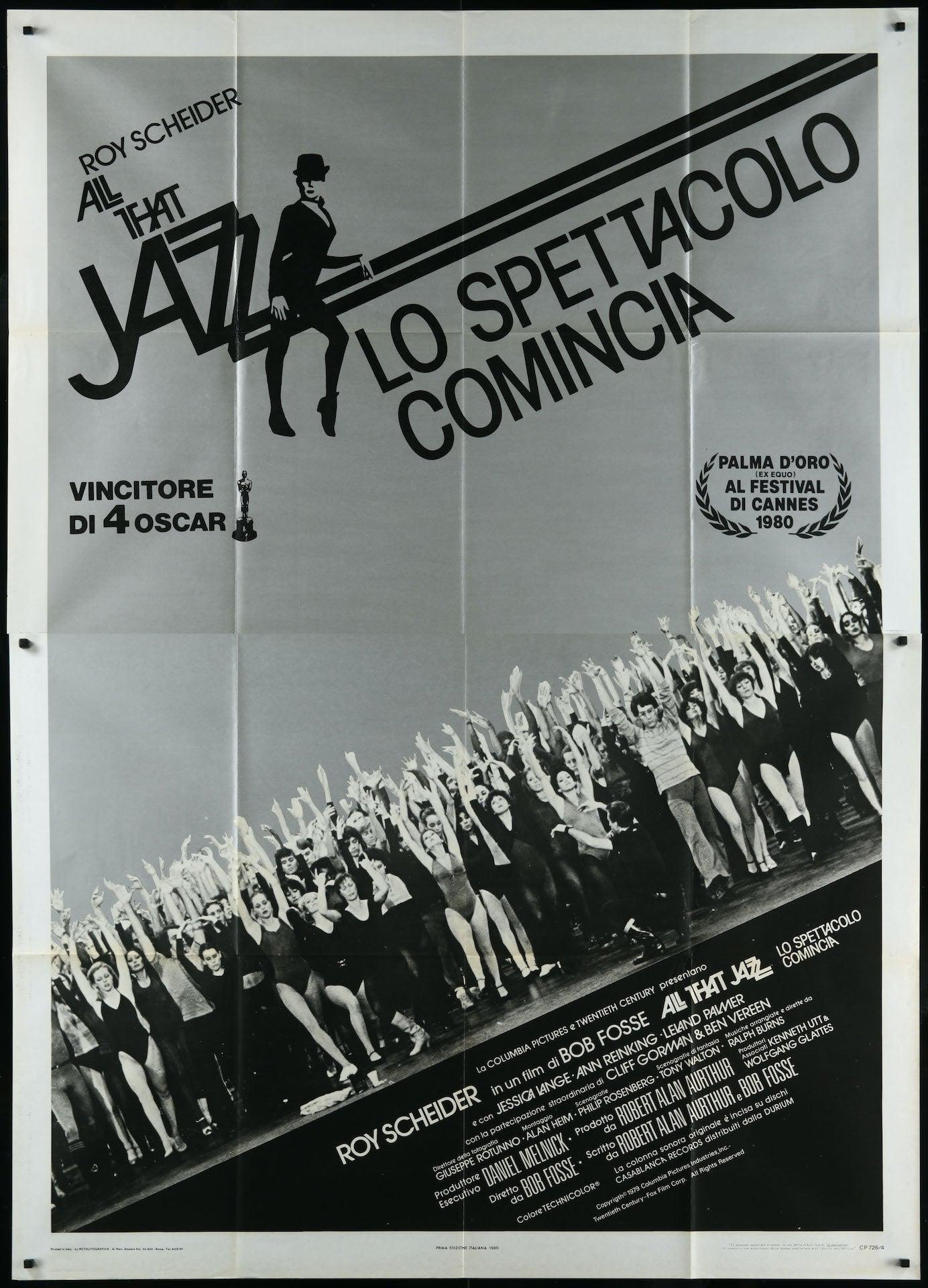 All That Jazz Movie Poster 1980 Italian 4 Foglio (55x78)