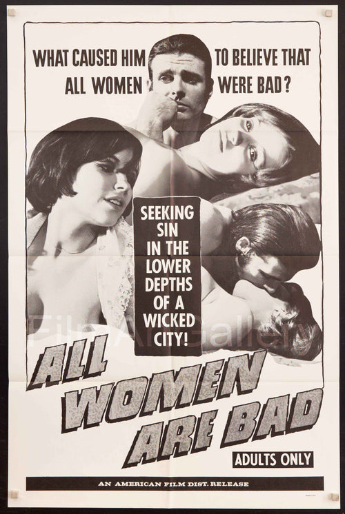 All Women Are Bad Original Vintage Movie Poster