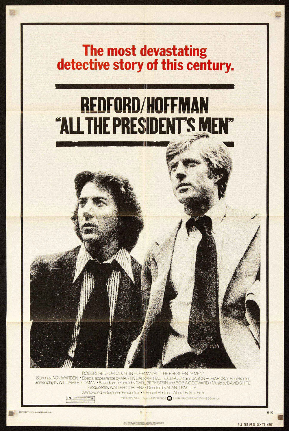 All the President's Men Original Vintage Movie Poster