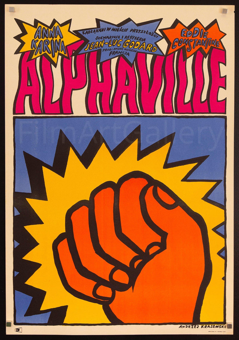 Alphaville Polish A1 (23x33) Original Vintage Movie Poster