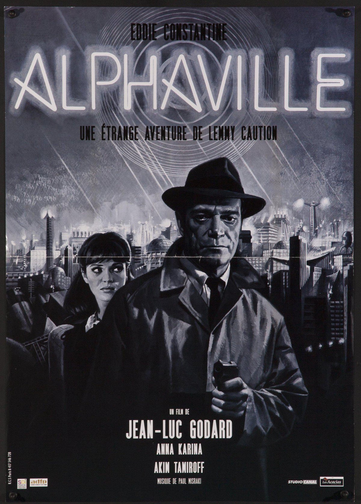 Alphaville Original Vintage Movie Poster