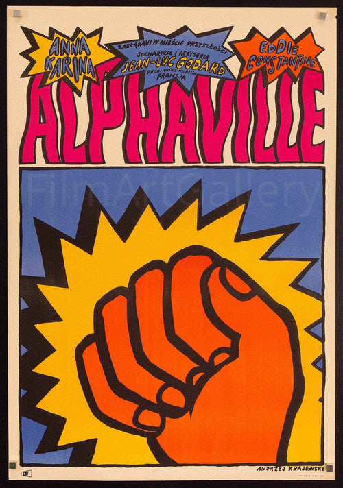 Alphaville Original Vintage Movie Poster