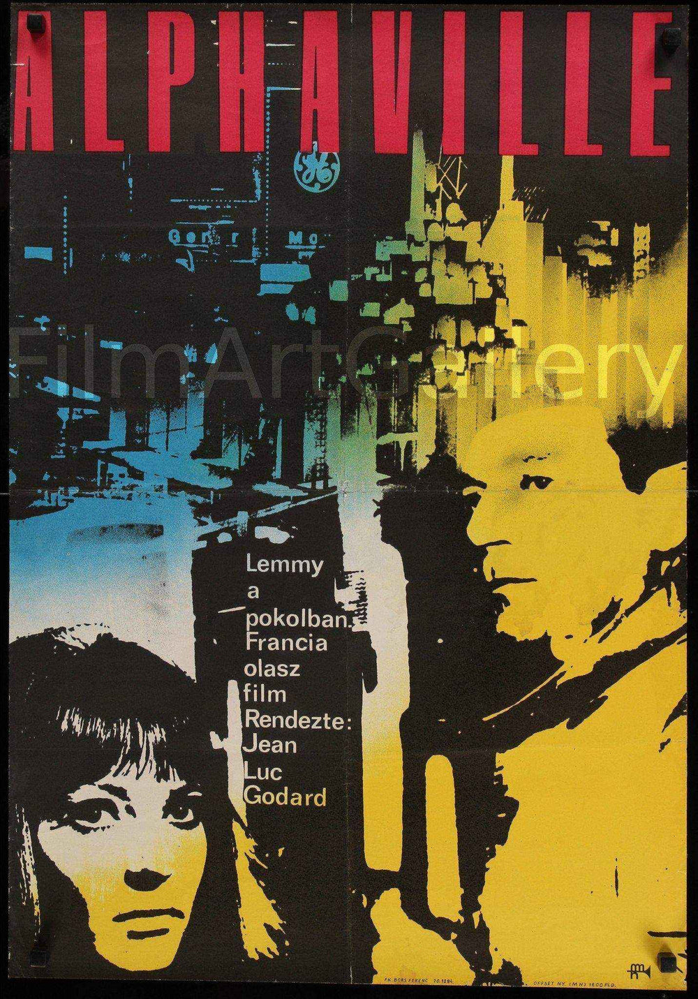 Alphaville Original Vintage Movie Poster