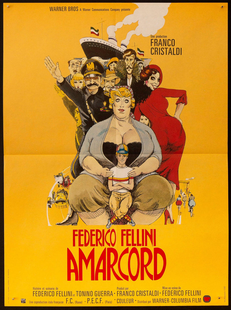 Amarcord French small (23x32) Original Vintage Movie Poster