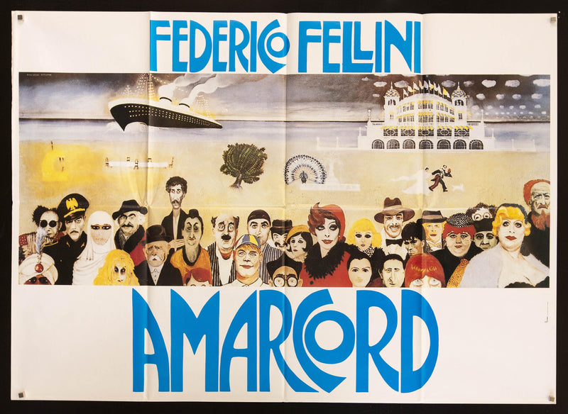 Amarcord Italian 2 foglio (39x55) Original Vintage Movie Poster