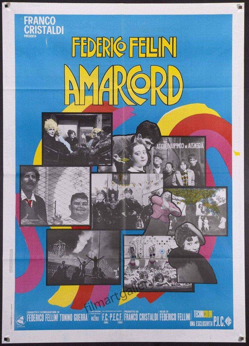 Amarcord Original Vintage Movie Poster