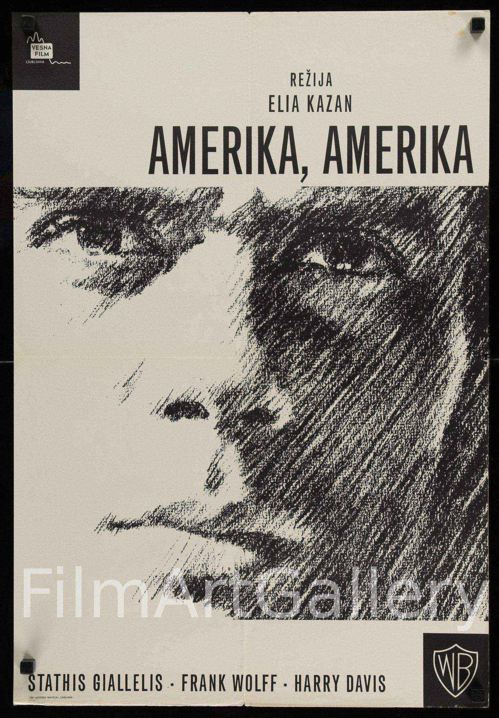 America, America (Amerika, Amerika) Original Vintage Movie Poster