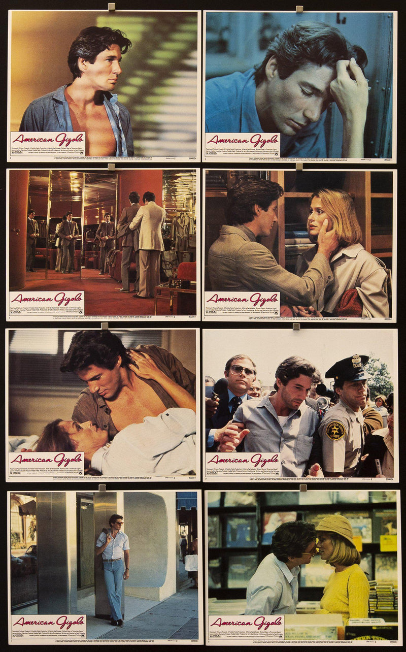 American Gigolo Lobby Card Set (8-11x14) Original Vintage Movie Poster