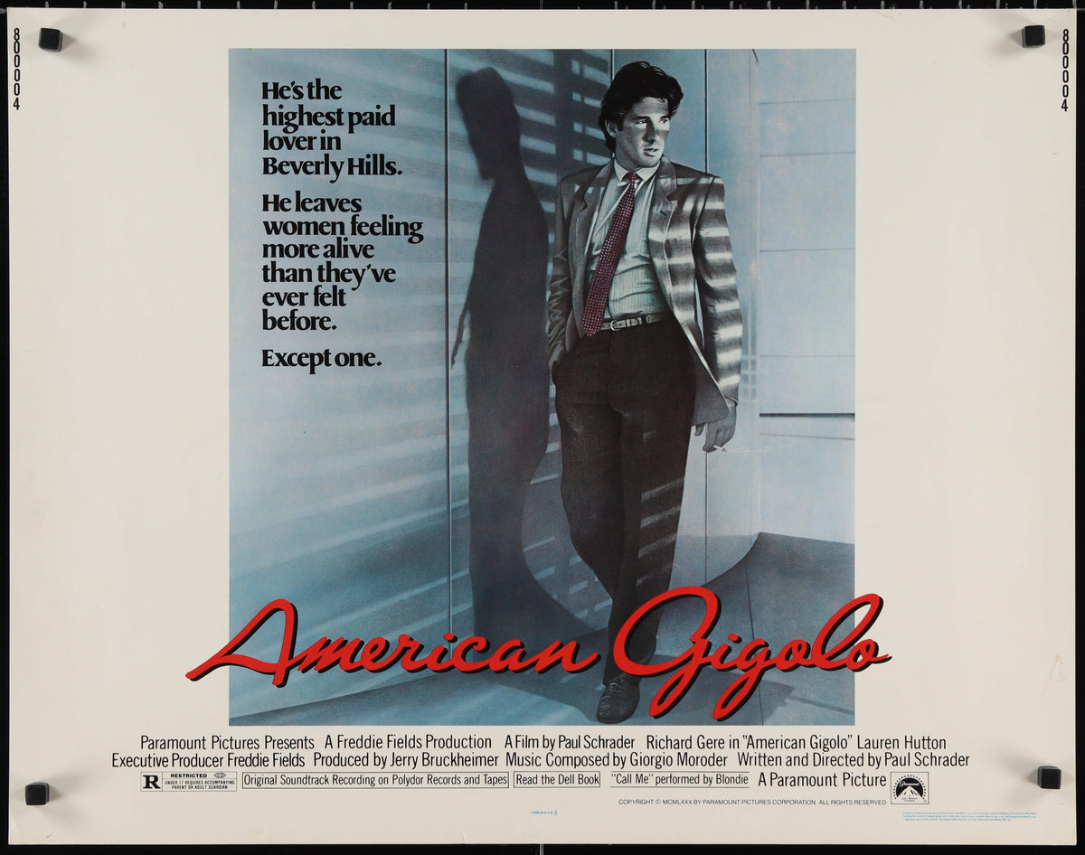 American Gigolo Original Vintage Movie Poster