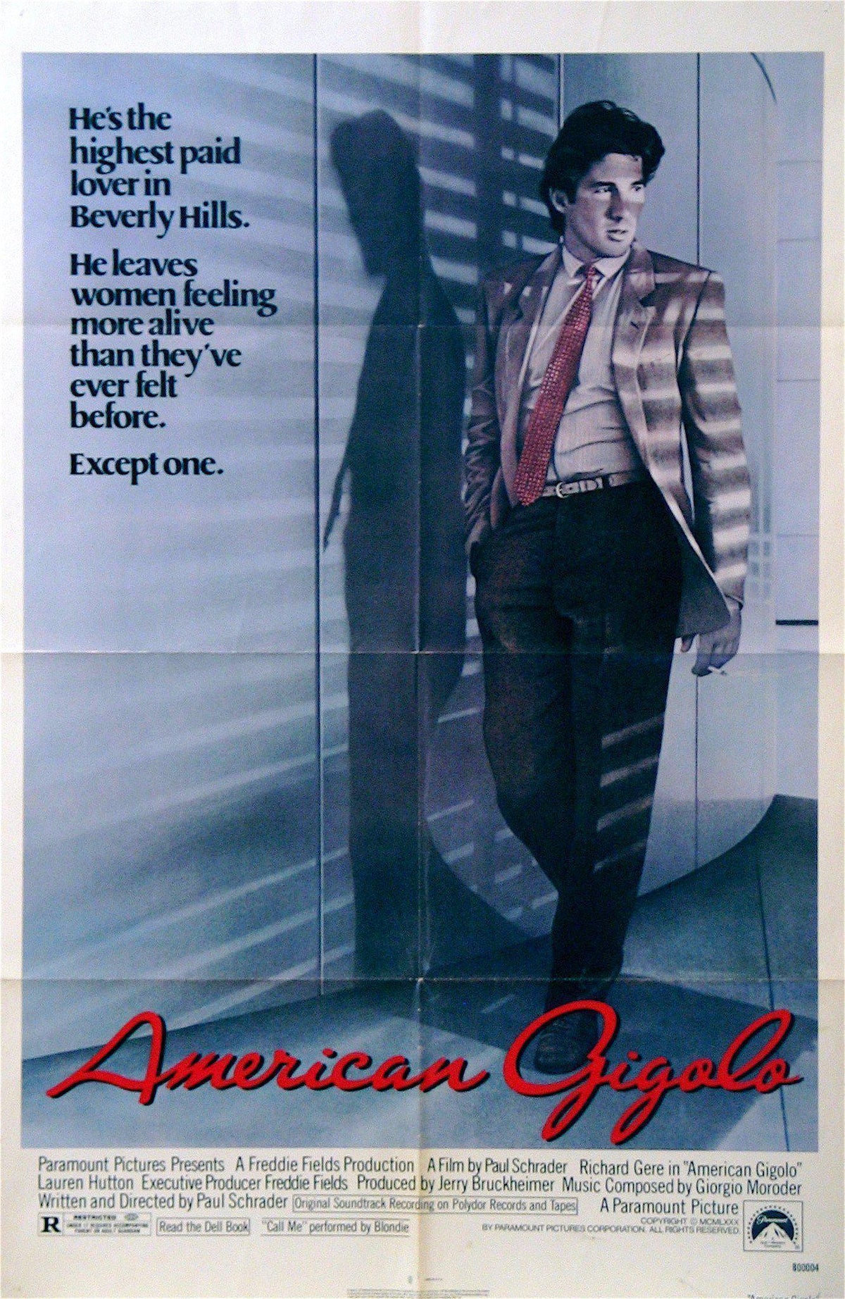 American Gigolo Original Vintage Movie Poster