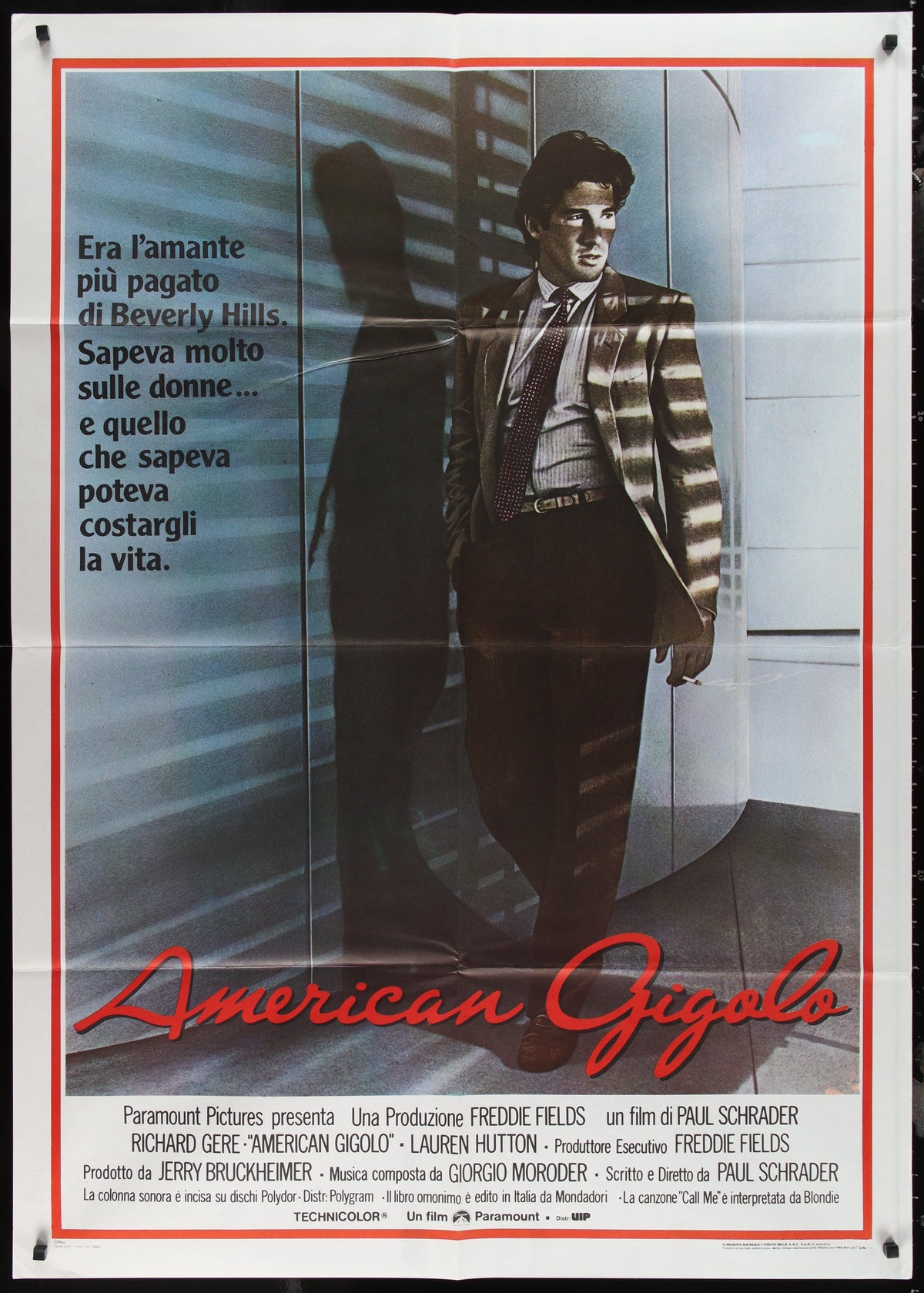 American Gigolo Original Vintage Movie Poster