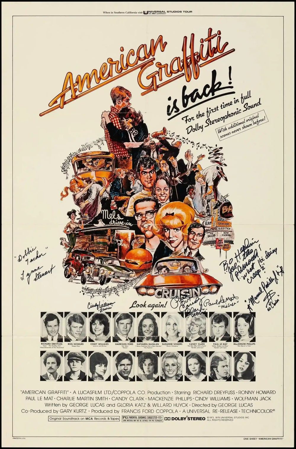 American Graffiti Original Vintage Movie Poster