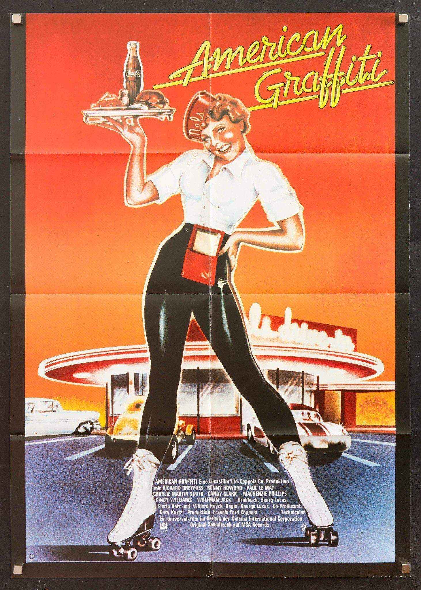 American Graffiti Movie Poster 1974 German A1 (23x33)
