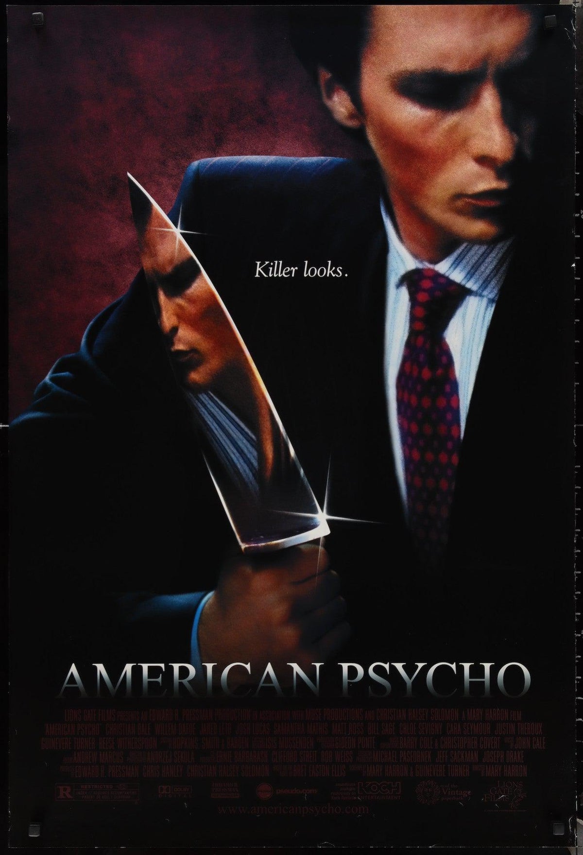 American Psycho 1 Sheet (27x41) Original Vintage Movie Poster