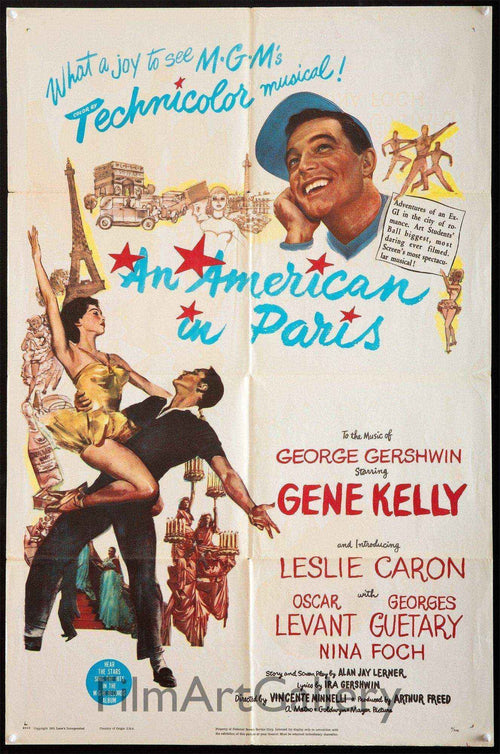 An American in Paris Original Vintage Movie Poster