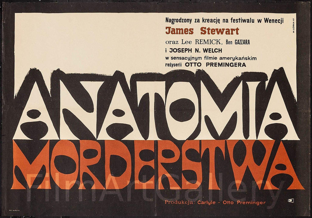 Anatomy of a Murder Original Vintage Movie Poster