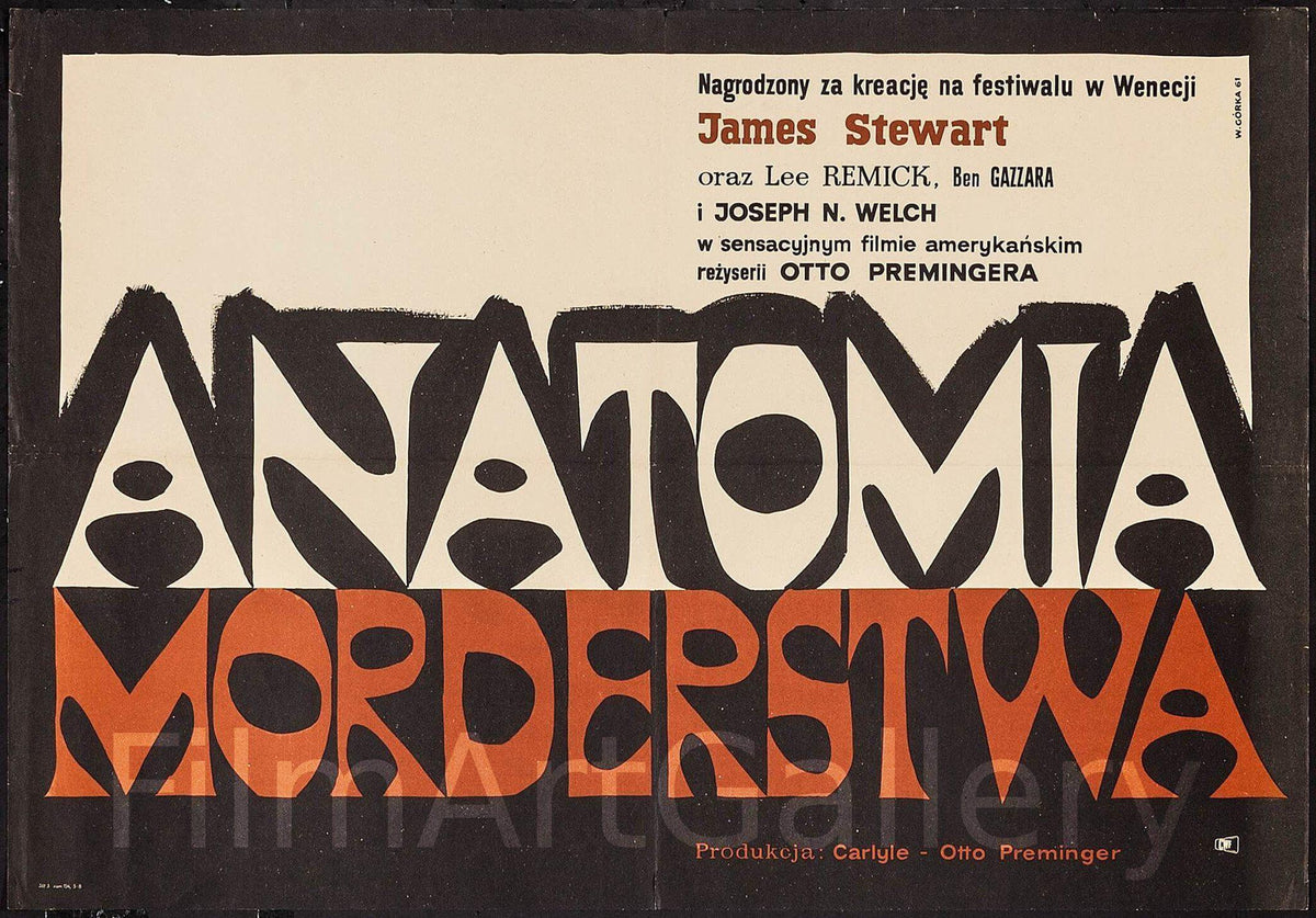 Anatomy of a Murder Original Vintage Movie Poster