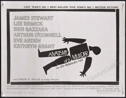 Anatomy of a Murder Original Vintage Movie Poster