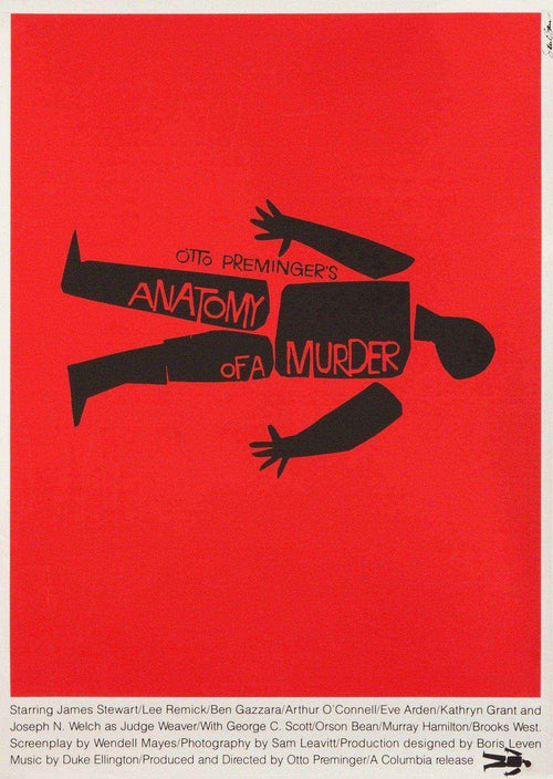 Anatomy of a Murder Original Vintage Movie Poster