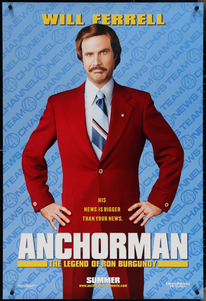 Anchorman: The Legend of Ron Burgundy Original Vintage Movie Poster