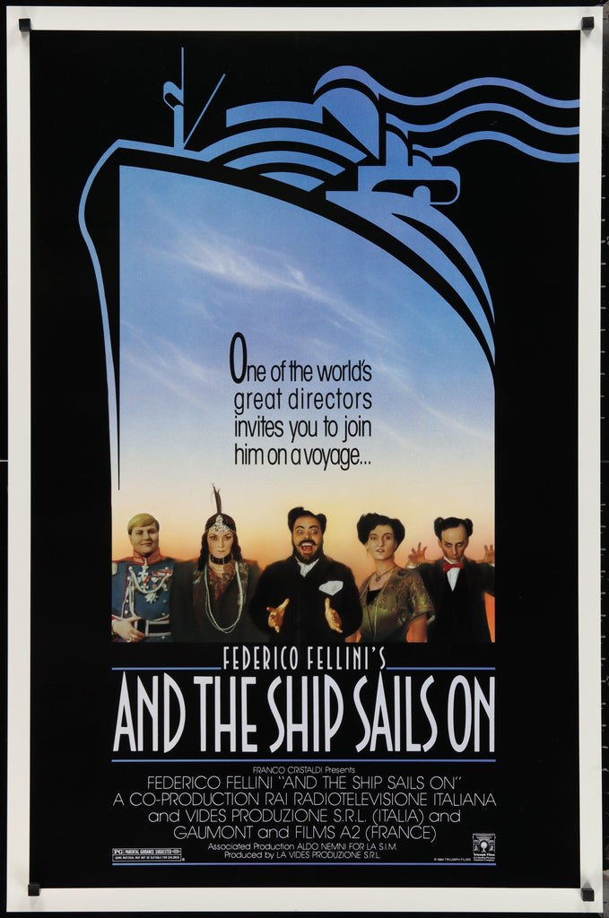 And the Ship Sails On Original Vintage Movie Poster