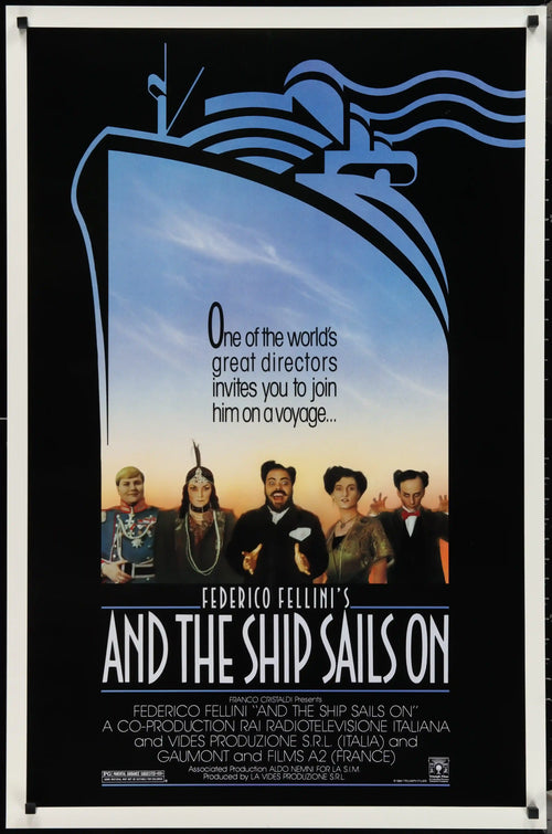 And the Ship Sails On Original Vintage Movie Poster