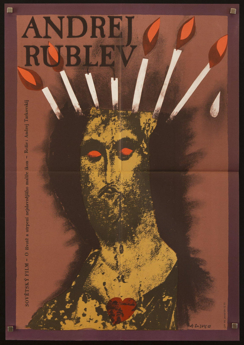 Andrei Rublev Czech A1 (23x33) Original Vintage Movie Poster