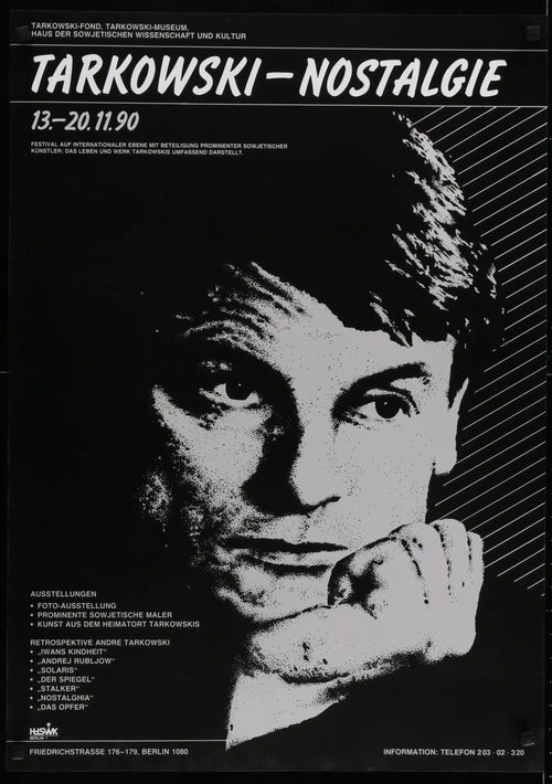Andrei Tarkovsky Film Festival Original Vintage Movie Poster