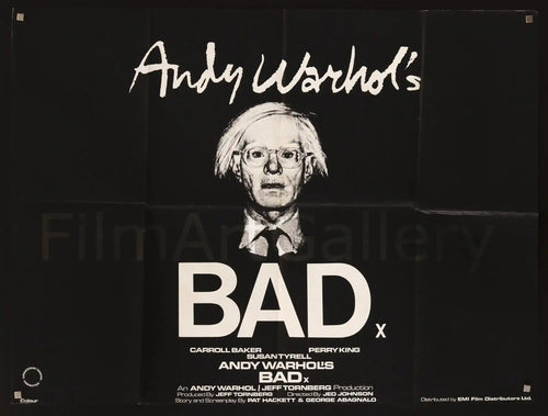 Andy Warhol's Bad Original Vintage Movie Poster