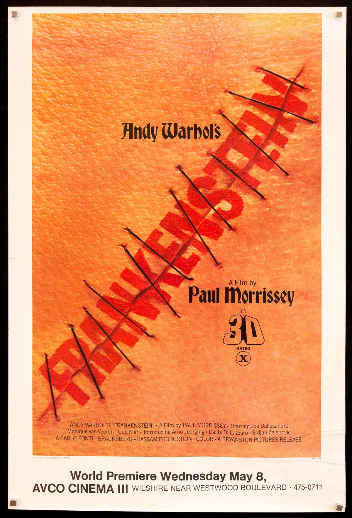 Andy Warhol&#39;s Frankenstein 1 Sheet (27x41) Original Vintage Movie Poster