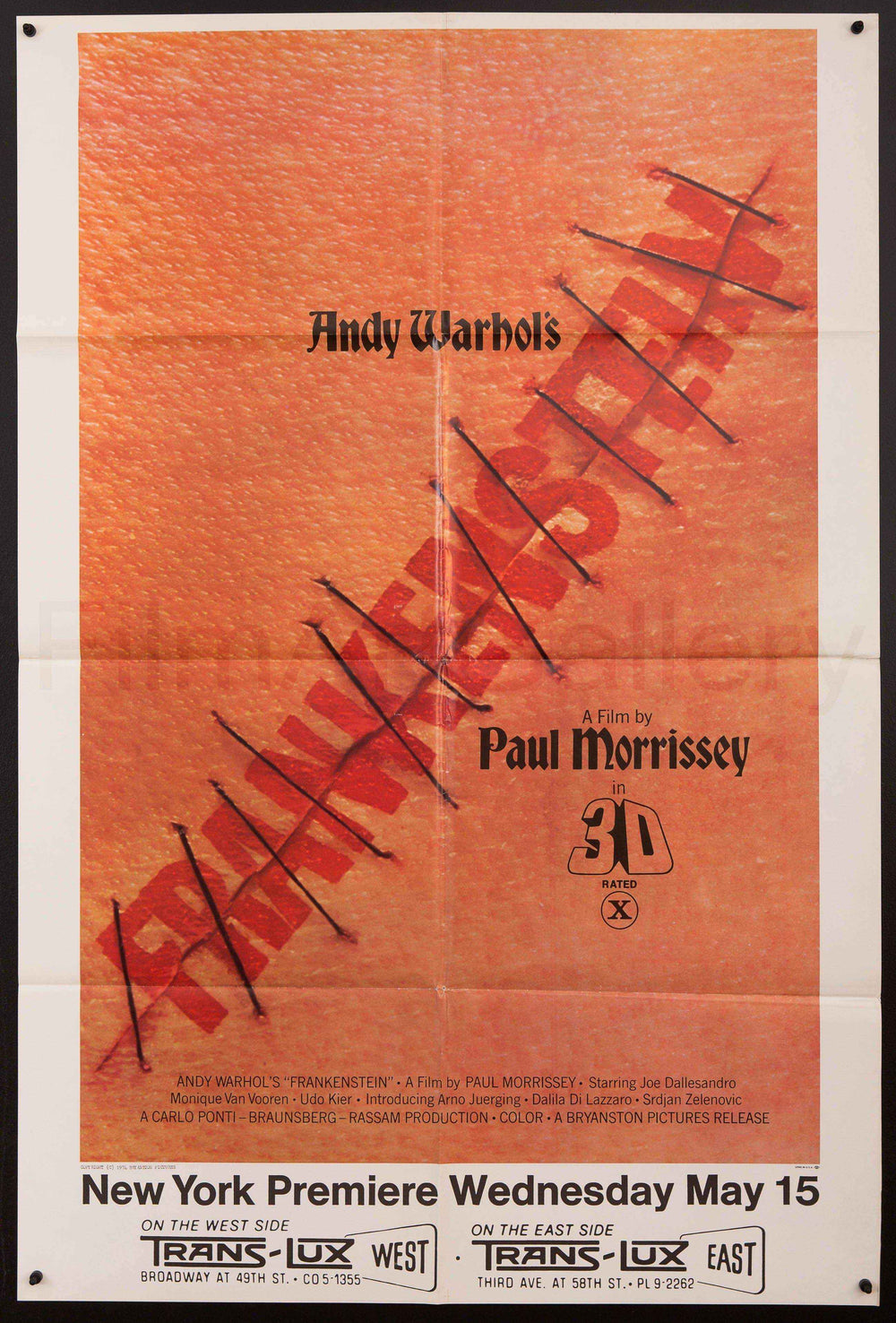 Andy Warhol's Frankenstein Original Vintage Movie Poster