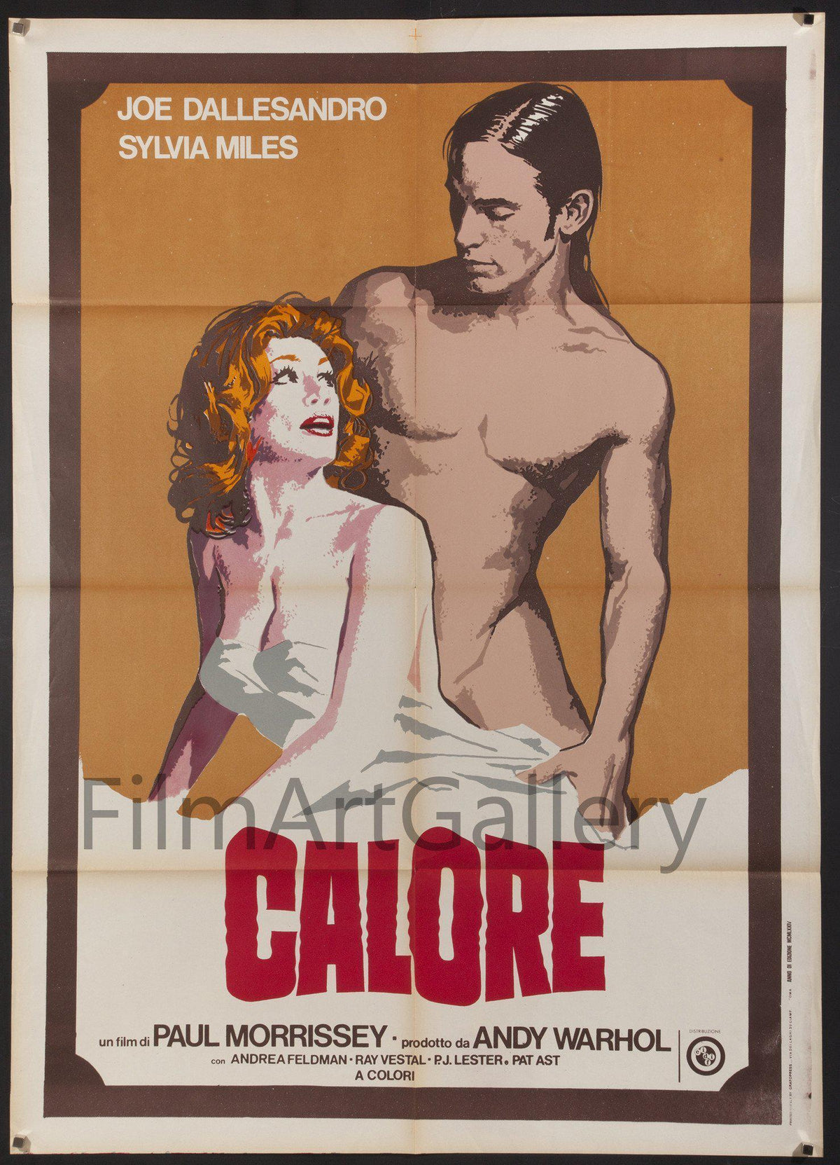Andy Warhol&#39;s Heat Italian 2 foglio (39x55) Original Vintage Movie Poster