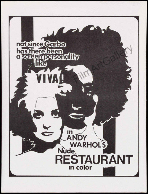 Andy Warhol's Nude Restaurant Original Vintage Movie Poster