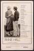 Annie Hall 1 Sheet (27x41) Original Vintage Movie Poster