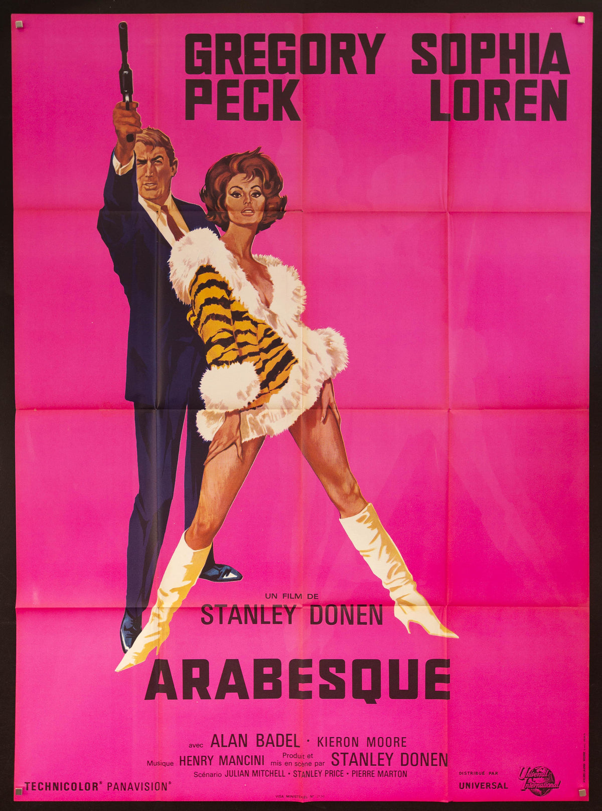 Arabesque French 1 panel (47x63) Original Vintage Movie Poster