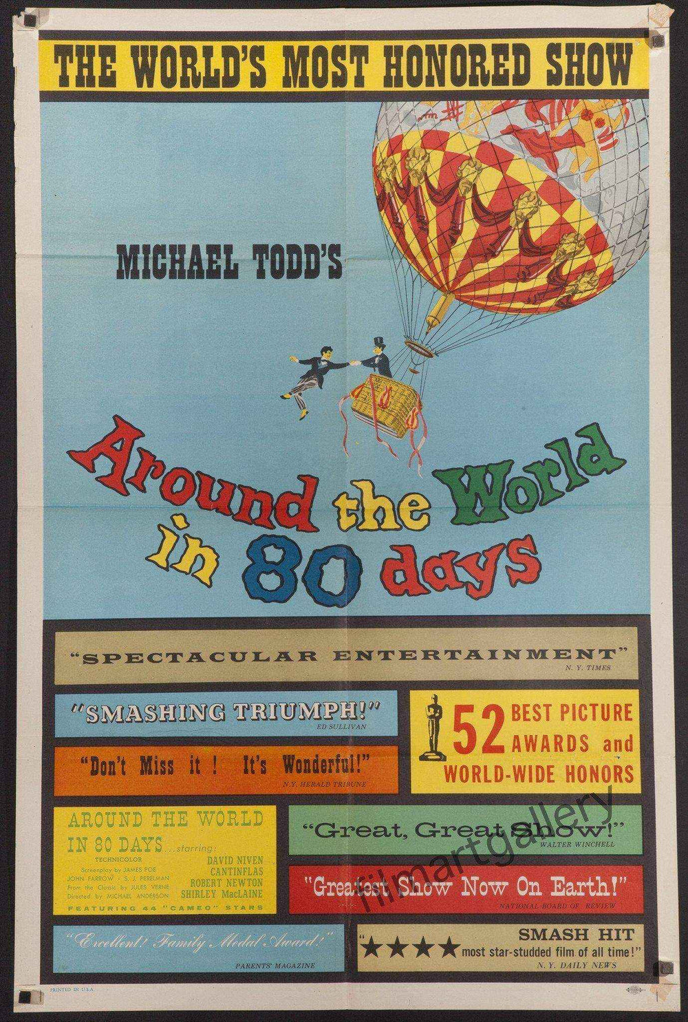 Around the World in 80 Days Original Vintage Movie Poster