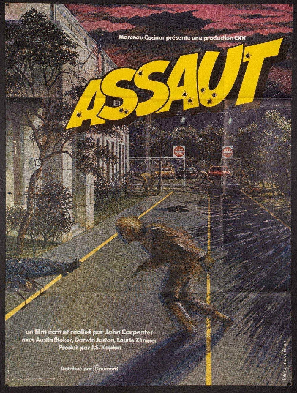 Assault on Precinct 13 Original Vintage Movie Poster