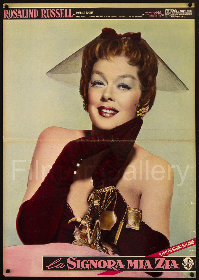 Auntie Mame Italian Photobusta (18x26) Original Vintage Movie Poster