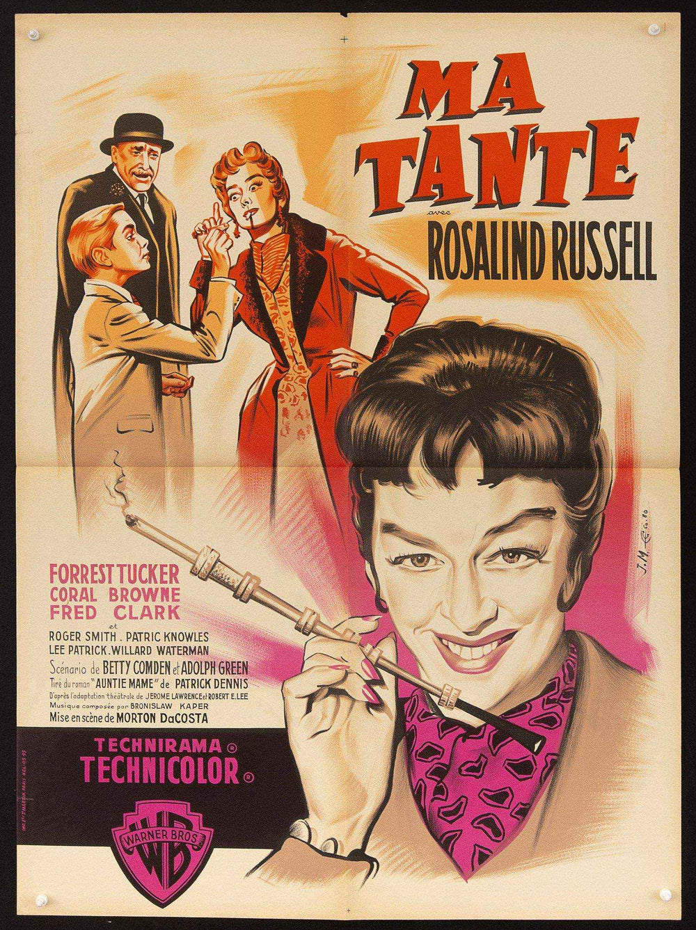 Auntie Mame Original Vintage Movie Poster