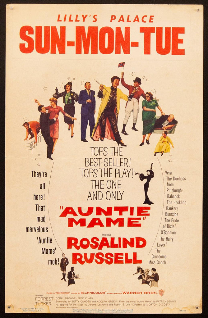 Auntie Mame Original Vintage Movie Poster