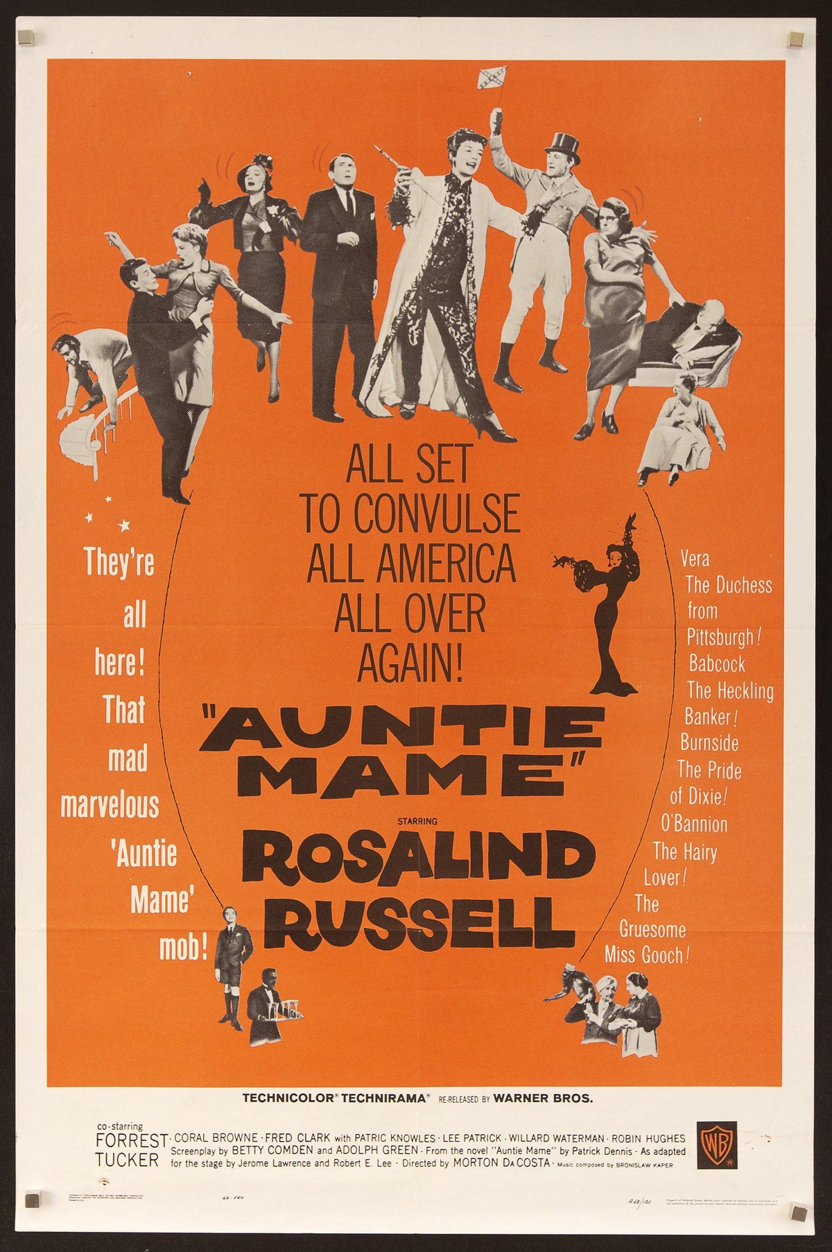 Auntie Mame Original Vintage Movie Poster