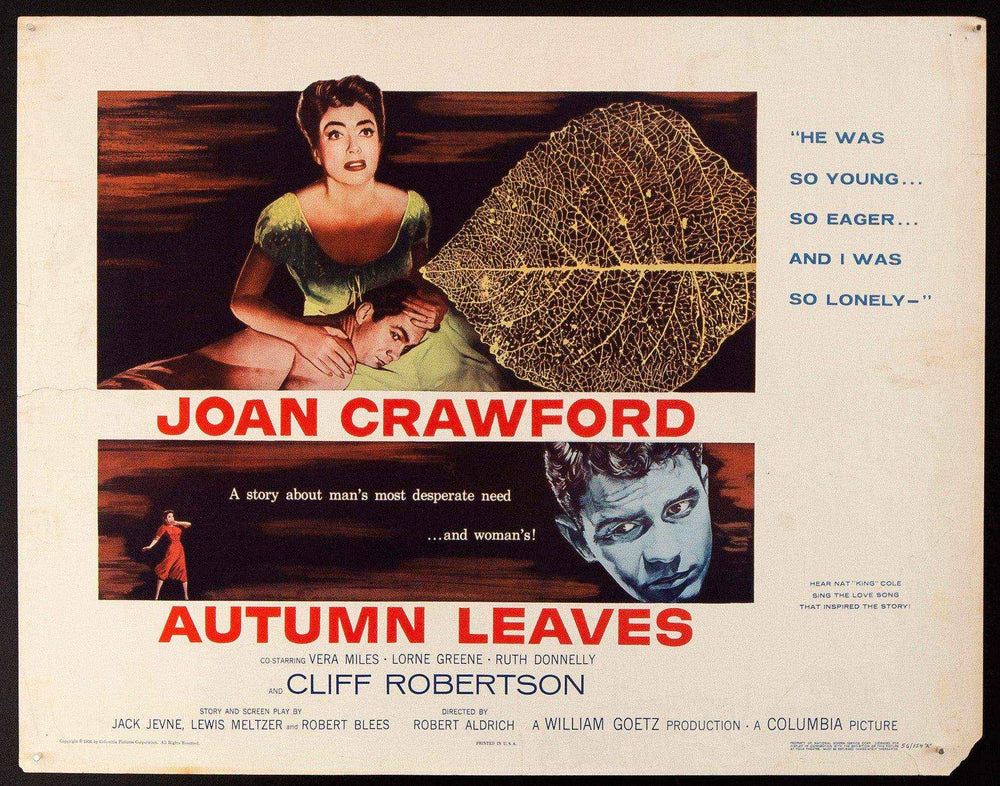 Autumn Leaves Original Vintage Movie Poster