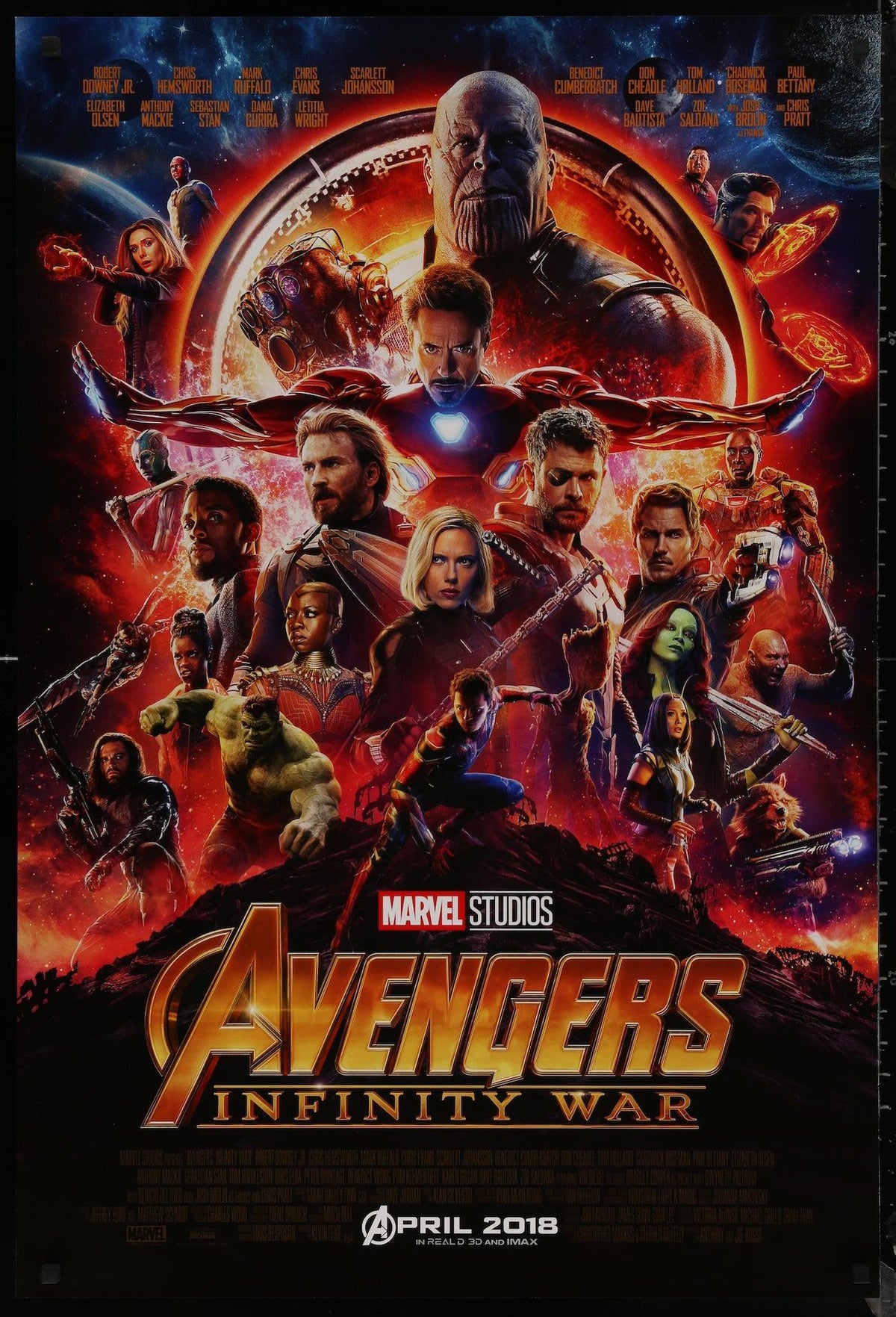 Avengers: Infinity War Original Vintage Movie Poster