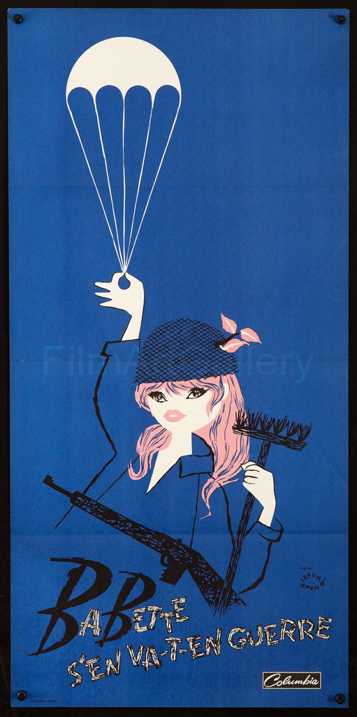 Babette S En Va T En Guerre (BB Goes to War) Original Vintage Movie Poster