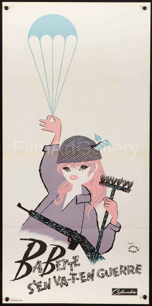 Babette S En Va T En Guerre (BB Goes to War) Original Vintage Movie Poster