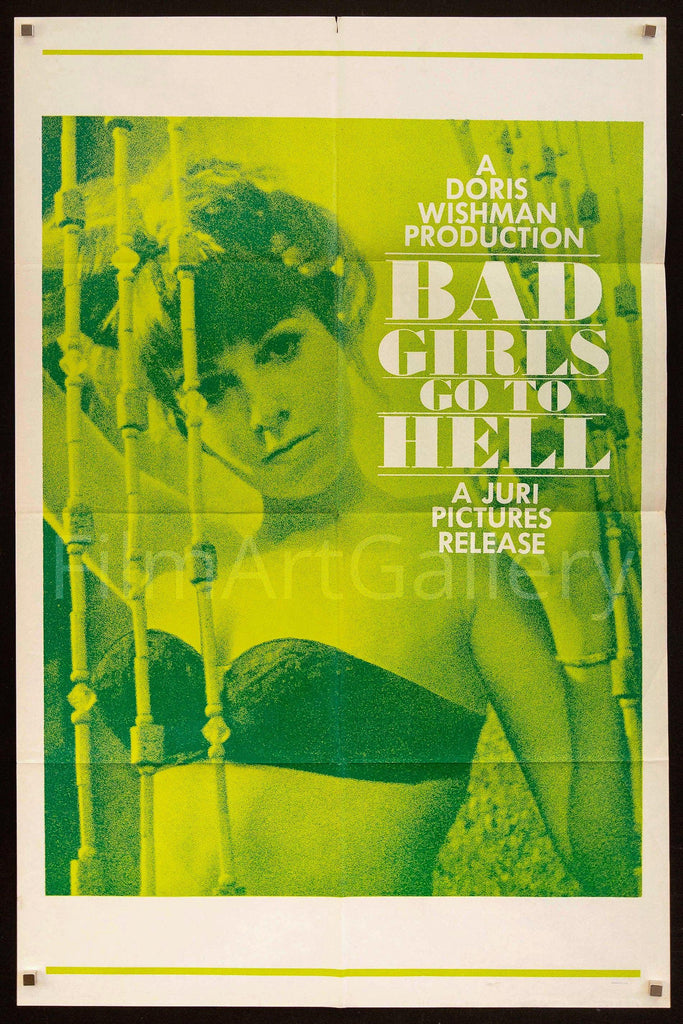 Bad Girls Go to Hell 1 Sheet (27x41) Original Vintage Movie Poster