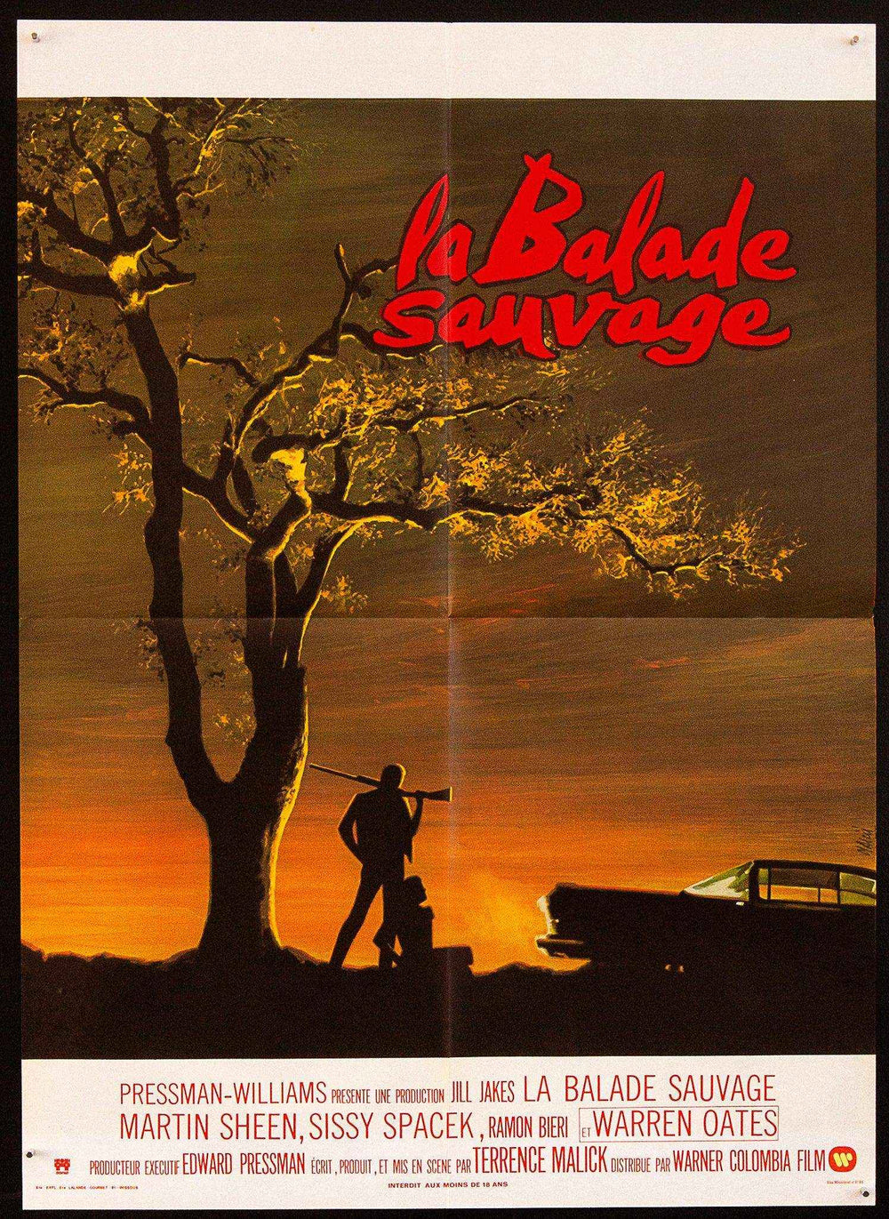 Badlands (La Balade Sauvage) Original Vintage Movie Poster
