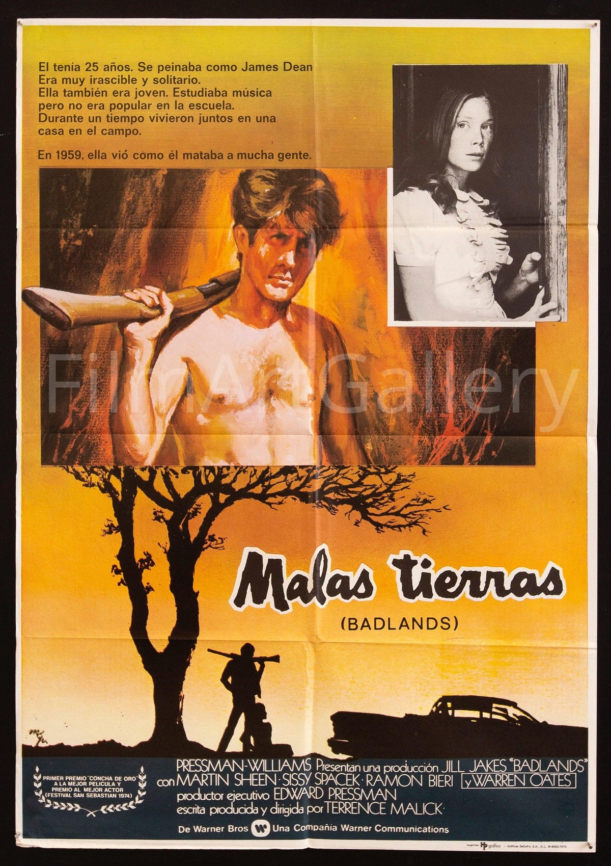 Badlands (Malas Tierras) Original Vintage Movie Poster