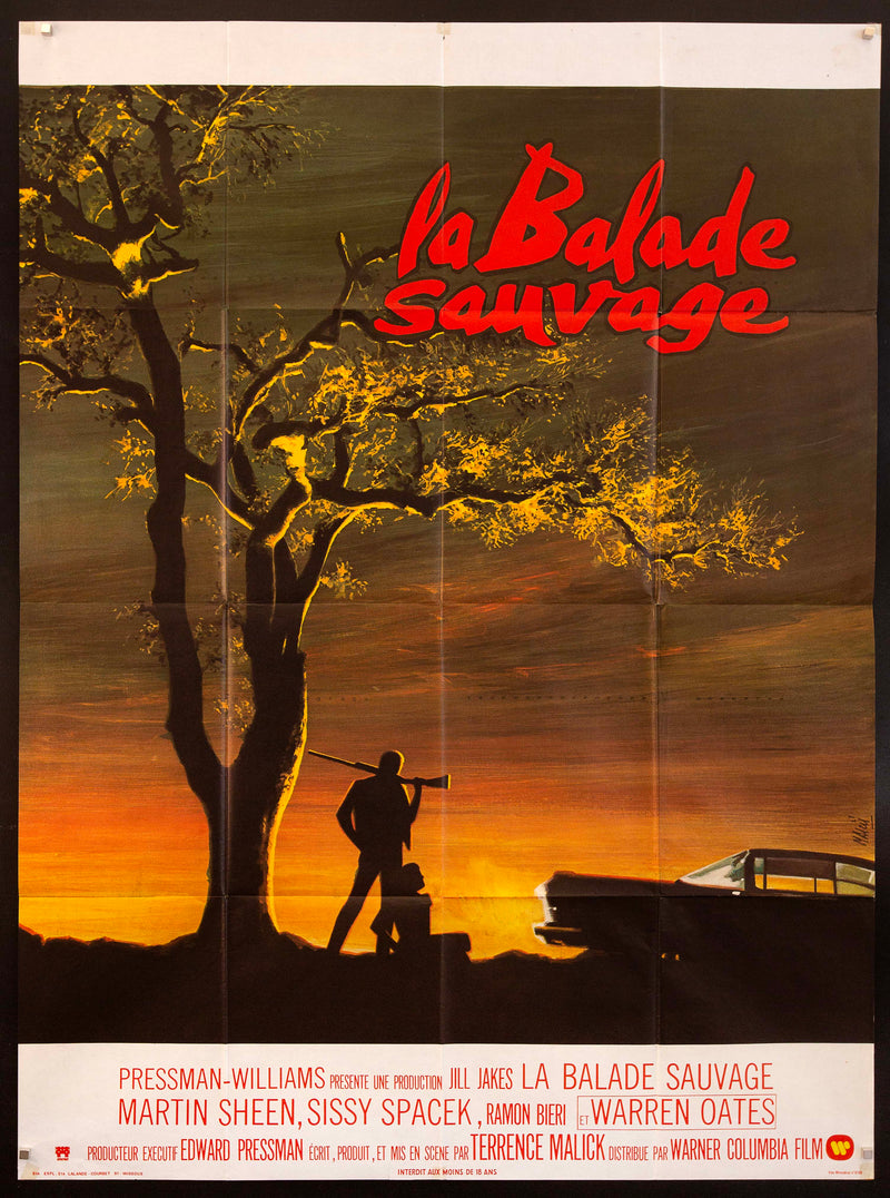 Badlands French 1 panel (47x63) Original Vintage Movie Poster